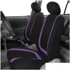 Housses de siège de voiture ERS 4 PCS ER Épaissir Tapis de protection résistant à l'usure Accessoire intérieur Violet Drop Livraison Automobiles Motos Acce Dhevn