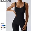 Set attivi Oulylan Abbigliamento sportivo Tuta da yoga monopezzo senza cuciture Danza Rafforzamento della pancia Set da allenamento fitness Tuta elasticizzata Abbigliamento da palestra Push Up