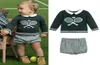 Bebek Erkekler İspanyol Butik Giysileri Set Çocuklar Uzun Kollu Örme Sweaters Kısa Pantolonlar Toddler Sonbahar Kış Giyim 2102262862578
