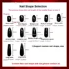 False Nails Handmade Luxury Bling Rhinestone False Nails Tips Glittery Full Cover Long Stiletto Coffin Acrylic Fake Nail With Glue Reusable Q240122