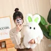 Plush Dolls Kawaii Long Hair Radish Bunny Stuffed Animal Soft Toy Plushie Rabbit Stuffed Animal Soft Lovely Toys Birthday Gift