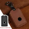 Luxury Leather Smart Car Key Cover Case för Volvo XC60 S90 XC90 XC40 Tillbehör Fjärrkontrollhållare Shell