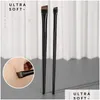 Make-up kwasten 1/2 stuks Professioneel Klein schuin wenkbrauwborsteltje Eyeliner Brow Contour Fijn hulpmiddel Drop Delivery Gezondheid Schoonheidstools Acces Otiig