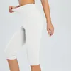 Damen-Shorts, sexy, nahtlos, Yoga-Booty-Leggings mit Taschen, knielang, Push-Up, kurze kurze Hosen, Fitnessstudio, Sport, Workout