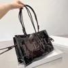 10A Высококачественная дизайнерская сумка Большая сумка Модный женский кошелек Сумка на одно плечо Crossbody Letter Прозрачная сшитая сумка для покупок большой емкости