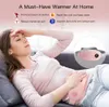 2024 Electric Heating Waist Abdominal Massager for Women Fast Heat Vibrating Waistband Menstrual Period Relief Belt Care 240118