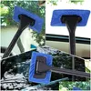 Car Cleaning Tools Mist Rook Hine 1 Stuks Afneembaar Venster Microfiber Wisserreiniger Met Doek Pad Gereedschapsborstel H Sqcvbk8307323 Drop Deliv Dhs6H