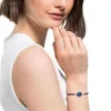 Swarovskis Armband Designer Luxe Mode Dames Originele Kwaliteit Rode Driehoek Kristal Kleurrijke Opdruk Glijdende Gesp Touw Dames Cadeau Sieraden