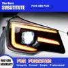 Accessoires de voiture feux de jour Streamer clignotant indicateur pour Subaru Forester phare LED 13-18 lampe avant