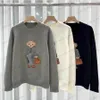 Kadın Sweaters Lüks Marka Tasarımı Bear Sweater Kadınlar için Knit Külot 2023 Kış Kıyafetleri Bayan Formalar Üstler Katlar Kadın Giysileri T240122