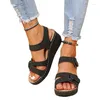 Sandals WTEMPO Women Soft Bottom Wedge Heels Summer Shoes Platform Sandalias Mujer Elegant Wedges