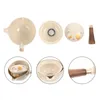 Ensembles de vaisselle 360 théière rotative en céramique poignée latérale cruche décoration d'anniversaire pour fille chinoise