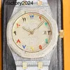 トップAPモイサナイトメンズウォッチ自動VVSシルバーダイヤモンドパステスト自動ムーブメントvsファクトリー2023WRISTWATCHES 40mm for Men wristwatch stainls Steel fashio