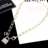 2023 Heart Diamond Pendant Necklace Designer Women monogram Choker New Birthday Gift Brand Pearl Necklace 18K Gold Plated Premium Jewelry Wholesale
