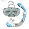 Diving Masks 2023 New Professional Snorkel Diving Mask and Snorkels Goggles Glasses Diving Swimming Tube Set Snorkel Child UnisexL240122