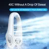 Electric Fans 3000mAh Portable Neck Fan Usb Rechargeable Mini Ventilador Wireless Mute Summer Air Conditioner For Home Camping Home-appliance L240123