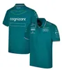 F1 2024 Oficjalny kierowca zespołu T-shirt Formuła 1 wyścigowa koszula polo krótkie fanów SAM SAME MODE MODY Zielone koszulka koszulka