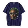 Herr t-shirts rappare Young Thug grafik t shirt män kvinnor mode hip hop street stil tshirt sommar avslappnad kort ärm tee skjorta överdimensionerad j230705