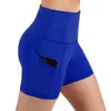 Moda sexy hip-lifting yoga shorts moletom de secagem rápida yoga treino collants fitness leggings yoga treino bolso lateral