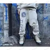 Men's Pants Saint Michael Rose Skull Print Sweatpants Men Women1 1 Oversize Jogger Elastic waist Drawstring Pants T240122