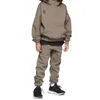 enfants ess designer ensembles hiver chaud survêtement pulls à manches longues sweat-shirt pantalon jogger lâche sweats à capuche lettre décontractée épaisse enfant vous e1p5 #