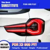 Biltillbehör TAILLIGHT MONTERING Streamer Turn Signal Indicator för BMW X3 G01 G08 F97 LED-bakljus 18-22 Broms Omvänd körning