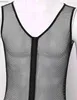 Sexig uppsättning sexig set sexig underkläder se igenom för män öppen grenfisk fisknät bodysuit porr ihålig ut sissy leotard body kostym ärmlös bodysuit c240410