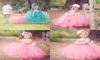 Real Picture Little Girl039s Pageant Dresses Glitz 2015 Toddler Bow Coral Long Baby Flower Dress For Wedding Girls Kids Party P7622400