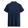 2023 Casual Sport T-shirt för män Kvinnor Summer Quick Dry Polo Shirts Button Lapel Golf Wear Solid Event Clothing Anpassningsbar