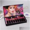 Ensembles de maquillage 2021 Hudamoji 12 couleurs palette de rouge à lèvres crème lèvres cosmétiques longue durée édition limitée livraison directe santé être Dhes0