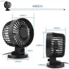 Electric Fans Personal Mini USB Fan Noiseless Table Desk Fan med dubbla blad för hemmakontorets skrivbord (2 växlar) Blackl240122