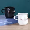 Canecas Ins Criativo Peito Caneca Cerâmica Personalidade Interessante Xícara de Café Arte Corporal Água Namoradas Presente Casa