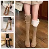 Fashion boots womens Knee boots Boots Black khaki Leather Over-knee Boot Party Flat Boots Snow booties Dark bro