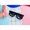 Sunglasses Frames Funny Glasses Women Men Polygonal Mosaic Masculine 8 Bits Style Pixel Sun Glass Fashion