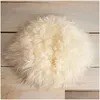 Keepsakes Born Pography Props Big Size Flokati 150x120cm Handknited Pure Greek Wool Filt Baby Po Boy Girl Bakgrund Mat 230701 Dr Dhzck