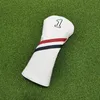 Eenvoudige sfeer Golf Woods Headcovers Covers voor Driver Fairway Clubs Set Heads PU-leer Unisex 240122