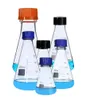 Suprimentos de laboratório 2 pçs frasco de vidro 50100 250 500 1000ml erlenmeyer borosilicato frascos triangulares química laboratório glassware3072335