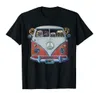 Pug Shirt Hippie Van Pug Shirt Grappige Pug TShirt Effen T-shirts voor volwassenen Normale Tops T-shirt Katoen Slim Fit 2205043175403