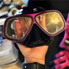 Máscaras de mergulho Baixa capacidade de liga de alumínio óculos quadro máscara lentes de vidro temperado tubo de respiração molhada mergulho livre snorkeling natação L240122