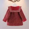 Melario mode enfants filles princesse vêtements à carreaux ensemble automne bébé enfants à manches longues manteau OutwearTankDress 2 pièces costume doux 240118