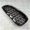 Grille 1 para Nowa diamentowa kratka ABS Grils do F10 F22 F30 F48 G11 G30 F15 Blosy czarny przedni dostawa z przodu DHX0U