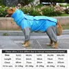 Dog Apparel Jacket Overalls Suits Jumpsuit Waterproof Cape Raincoat Pet Rain Dogs Hooded Large Big Poncho For Clothes