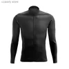 T-shirts Homme Cyclisme Dessus De Chemise New Jersey Manches Longues VTT Vêtements De Vélo Homme Vêtements De Sport Vêtements De Sport Chemise Printemps / Automne Extérieur Équipe TopH24122