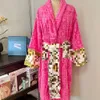Versase Robe 8 kleuren 100% katoenen badjas voor dames Designer Robe Topkwaliteit Dames Heren Badjas Europese en Amerikaanse stijlbenodigdheden F M L XL XXL 3Xl 4Xl 262 704