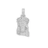 Hiphop – pendentif en argent Sterling véritable pour hommes, Test de diamant, Baguette entièrement glacée, Moissanite, 30mm, jésus 3d