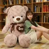 Belle haute qualité 2 couleurs ours en peluche avec amour animaux en peluche jouets en peluche poupée oreiller enfants amoureux anniversaire bébé cadeau 240118