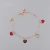 Swarovskis Armband Ontwerper Luxe Mode Dames Originele Kwaliteit Sieraden Creatief Hartvormig Diamant Ingelegd Fris Romantische Liefde Vrouwelijk Hartvormig Rose Goud