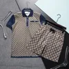 T-shirt Polo Mens tracksuits Designer Zomer Casual Fashion Tracksuitsr Tops Men Jogs ademende sportkleding T-shirt tweedelig pak