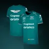 Mens T-Shirts F1 2024 Aston Martin Takımı Alonso T-Shirt Formula Bir Yarış Takımı EXTREME Spor Eğitim Moto Tee Büyük Boyutlu Erkek Bayanlar