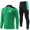 24/25 Betis Mens Kids Soccer Tracksuit Trackseys مجموعات 22/23 رجال كرة قدم جيرسي سترة مجموعة Chandal Futbol قدمها